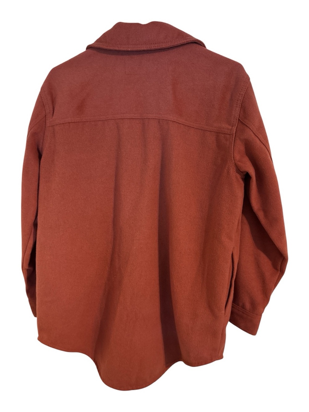 Old Navy Rust Button-Front Utility Shacket - Picture 2 of 3